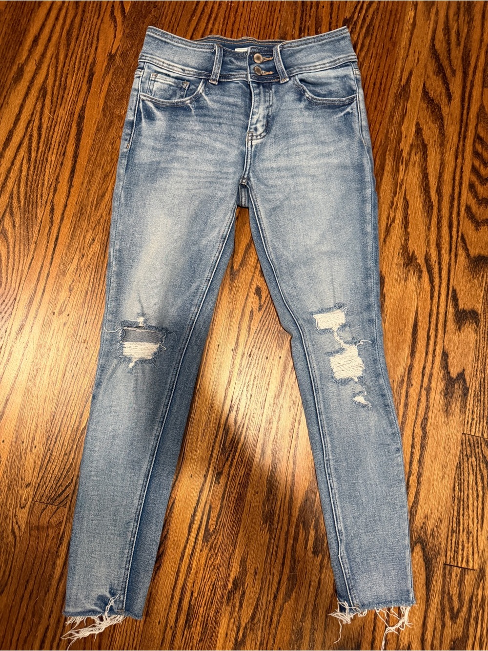 KanCan Light Wash Distressed Skinny Jeans